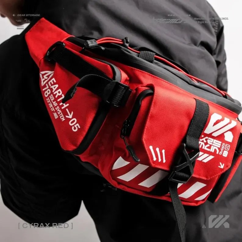 Kremlin Cyrax Waistbag Double Strap Sling Bag - Red image 2