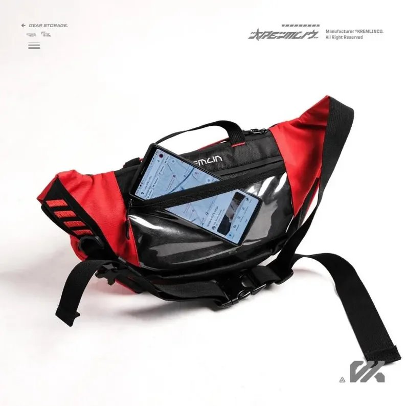 Kremlin Cyrax Waistbag Double Strap Sling Bag - Red image 5