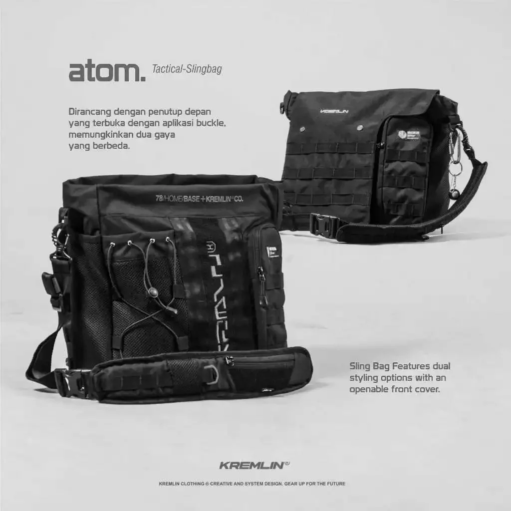 Kremlin Atom - Tactical Slingbag Black 23 L image 3