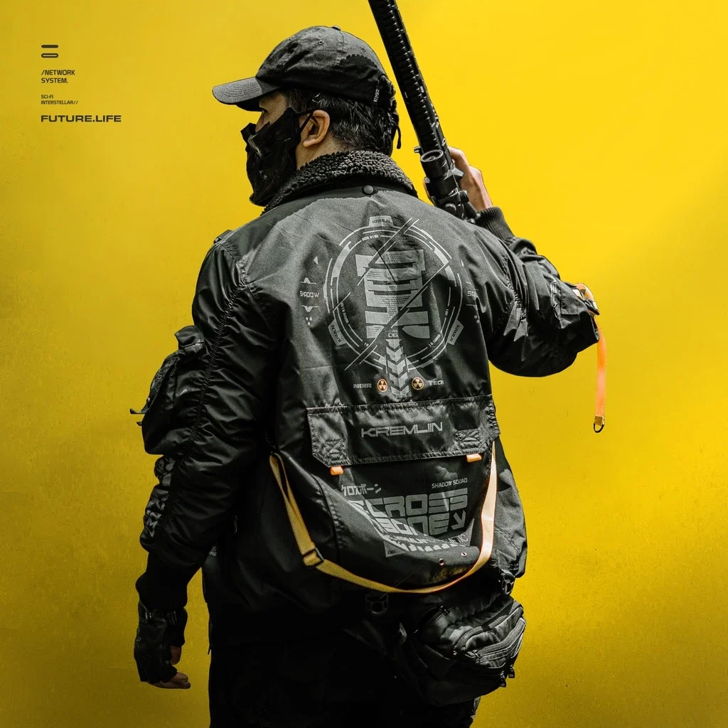 Kremlin Crossbone - Bomber Jacket Black Tactical image 3
