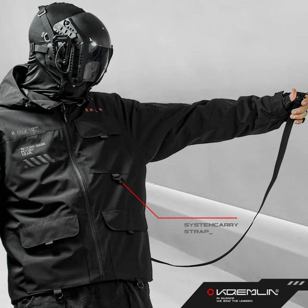 Kremlin Trance - Jacket Techwear Windbreaker Black image 4