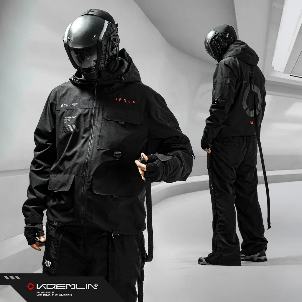 Kremlin Trance - Jacket Techwear Windbreaker Black image 5