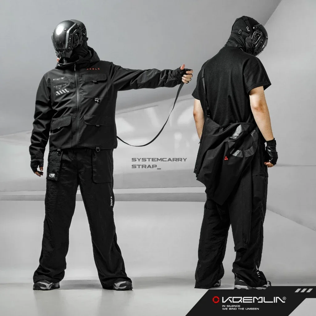 Kremlin Trance - Jacket Techwear Windbreaker Black image 7