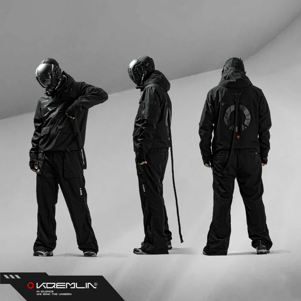 Kremlin Trance - Jacket Techwear Windbreaker Black image 8