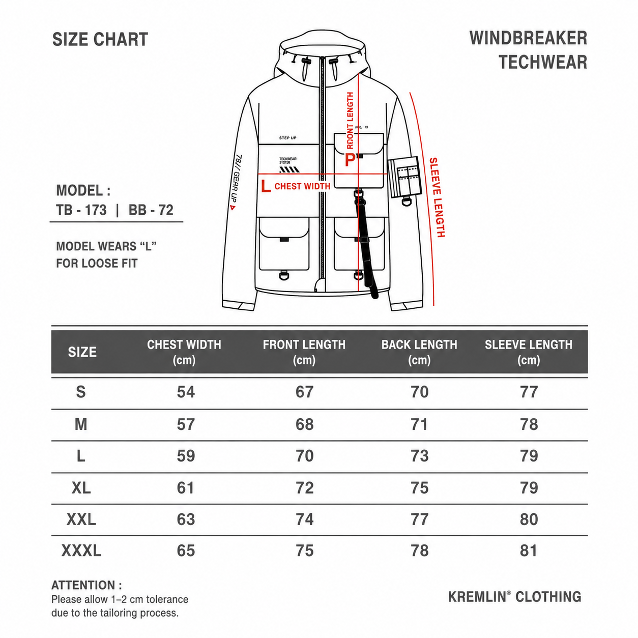 Kremlin Trance - Jacket Techwear Windbreaker Black image 9