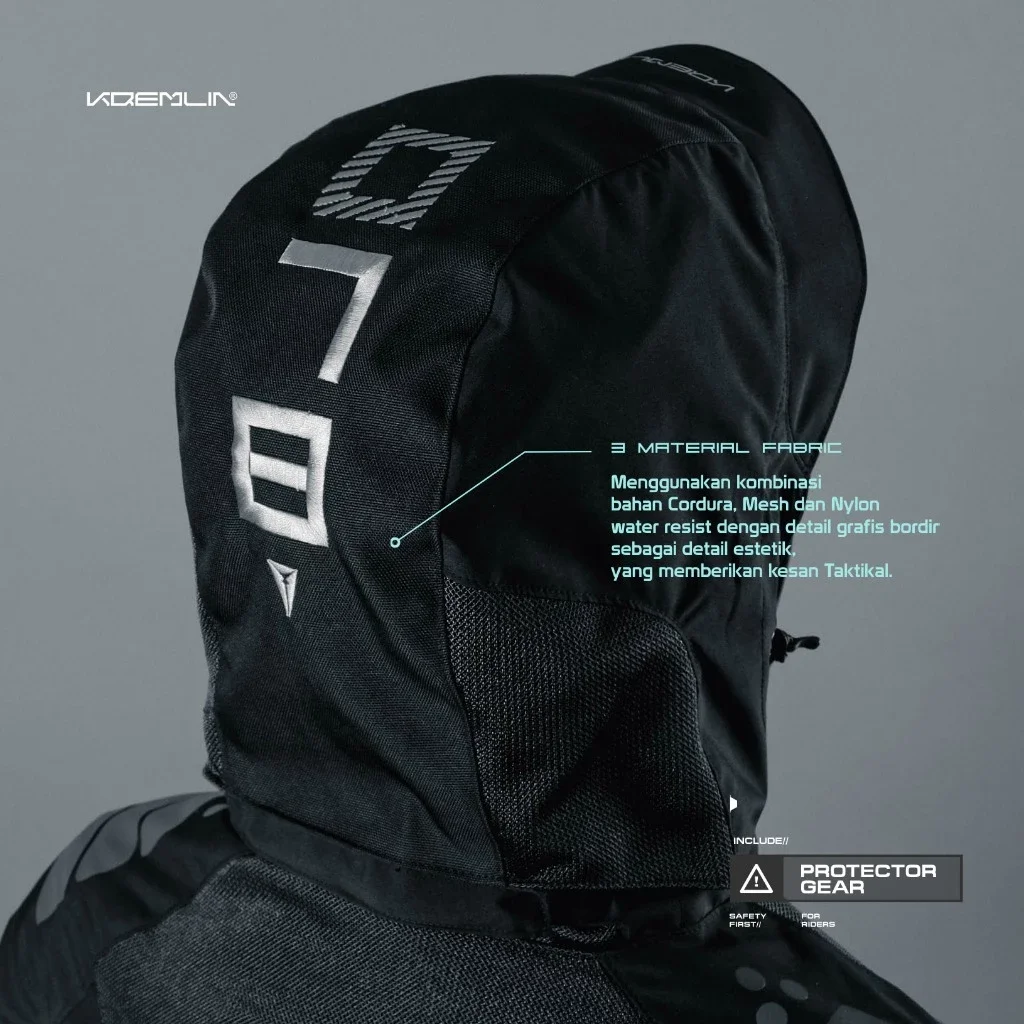 Kremlin Omega - Modular Biker Outdoor Cyber jacket Black image 6