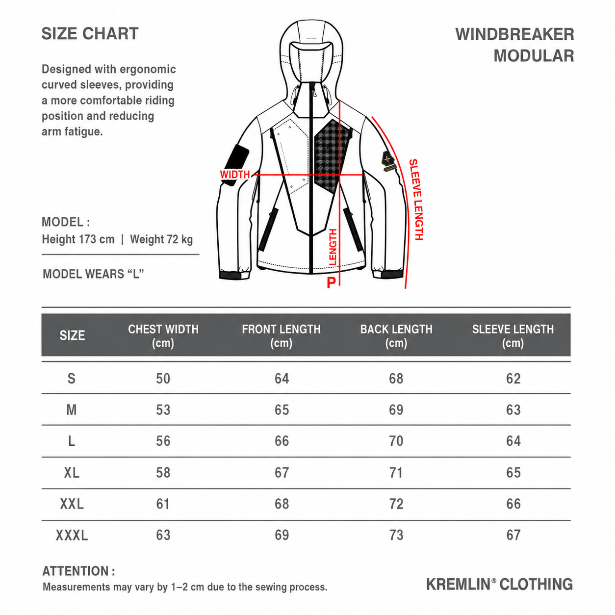 Kremlin Norbit - Jacket Modular Windbreaker Biker Rider image 5