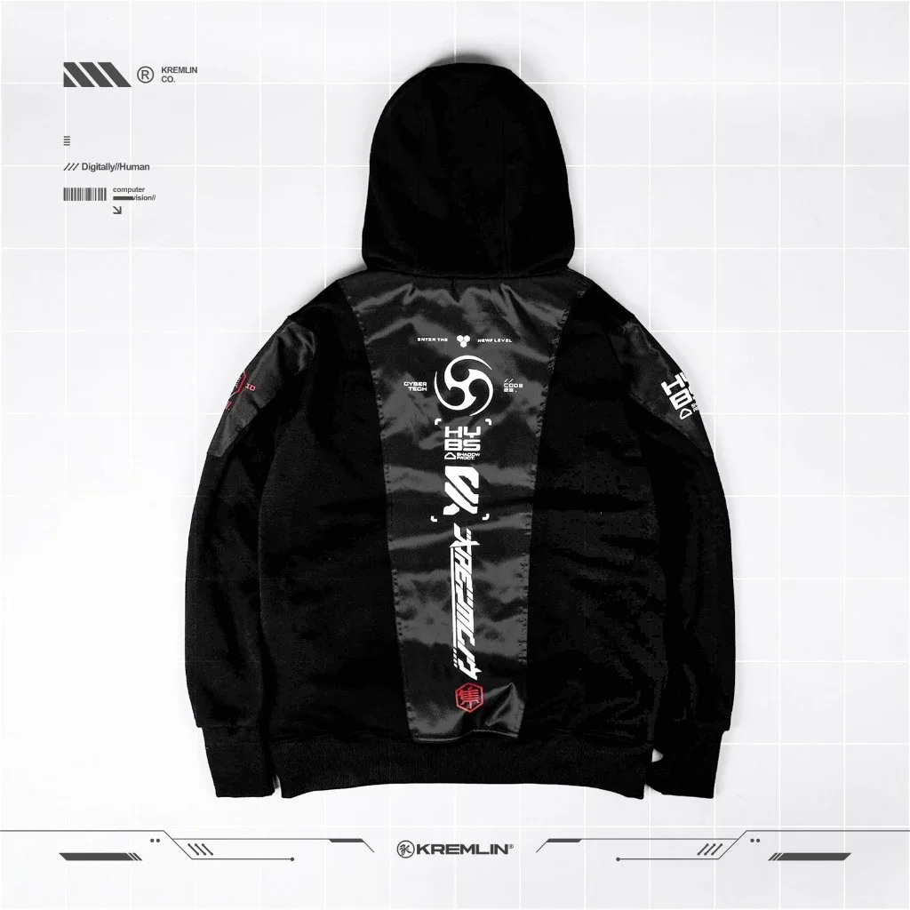 Kremlin Hayabusa - Cyber techwear Pullover Hoodie image 2