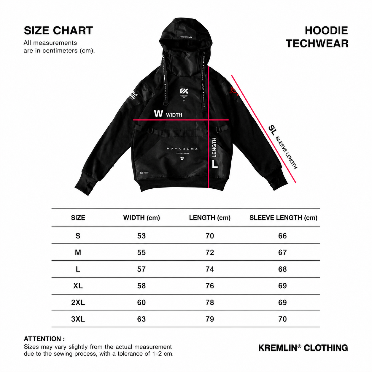 Kremlin Hayabusa - Cyber techwear Pullover Hoodie image 6