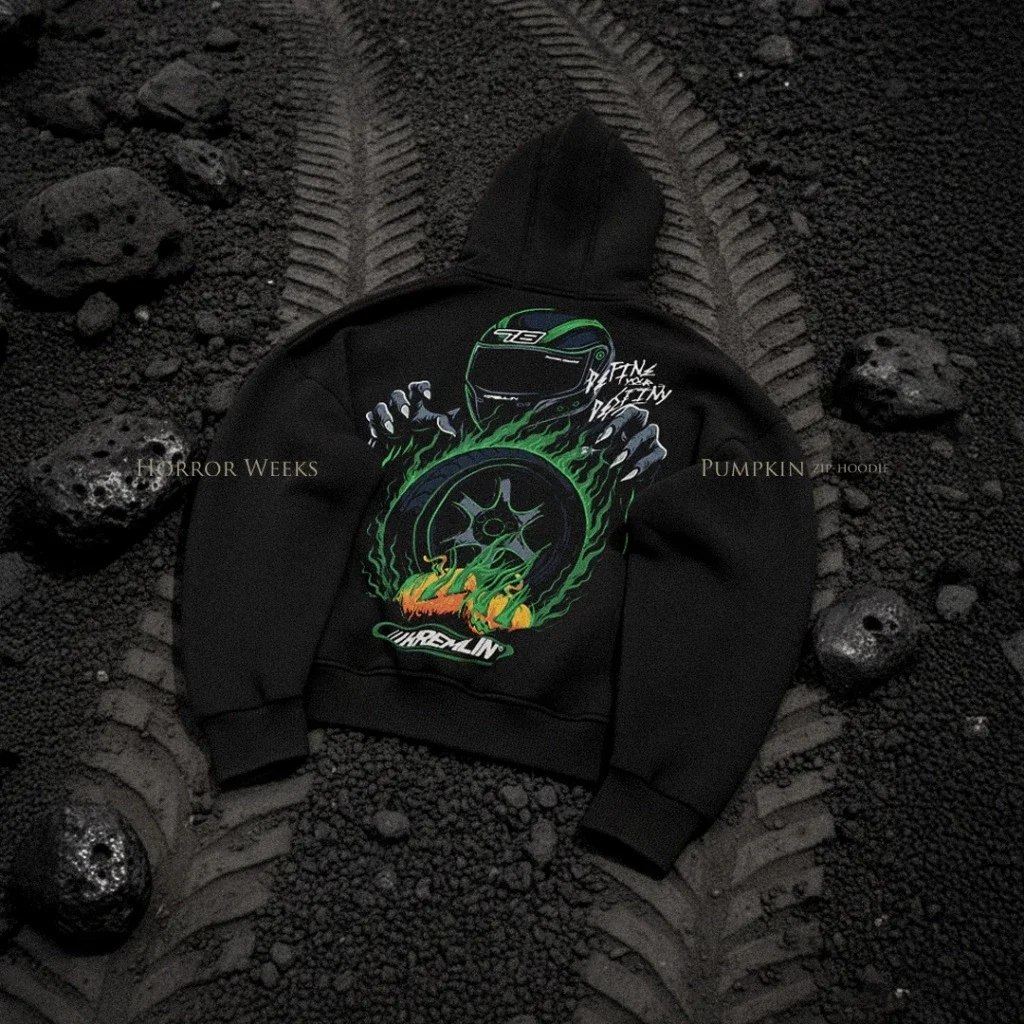 Kremlin Pumpkin - Zipper Hoodie Halloween Racing image 4