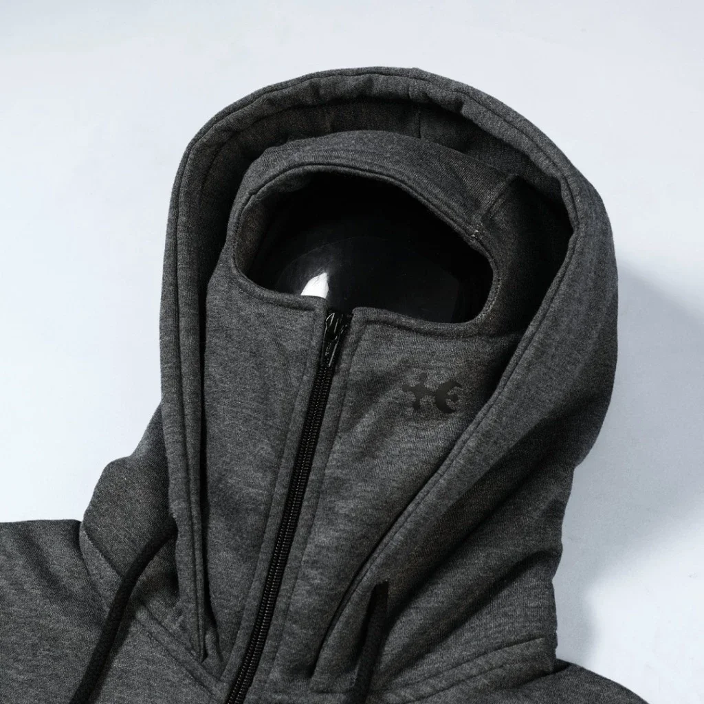 Kremlin - Eclipse Balaclava Zipper Hoodie Darkpoetic Series | Misty Gray image 3