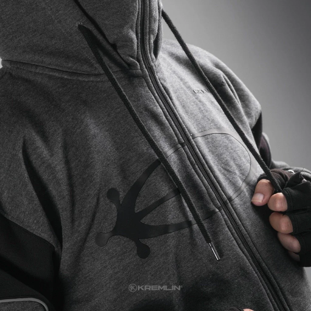Kremlin - Eclipse Balaclava Zipper Hoodie Darkpoetic Series | Misty Gray image 5