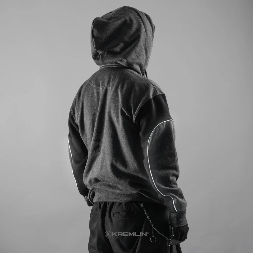 Kremlin - Eclipse Balaclava Zipper Hoodie Darkpoetic Series | Misty Gray image 6