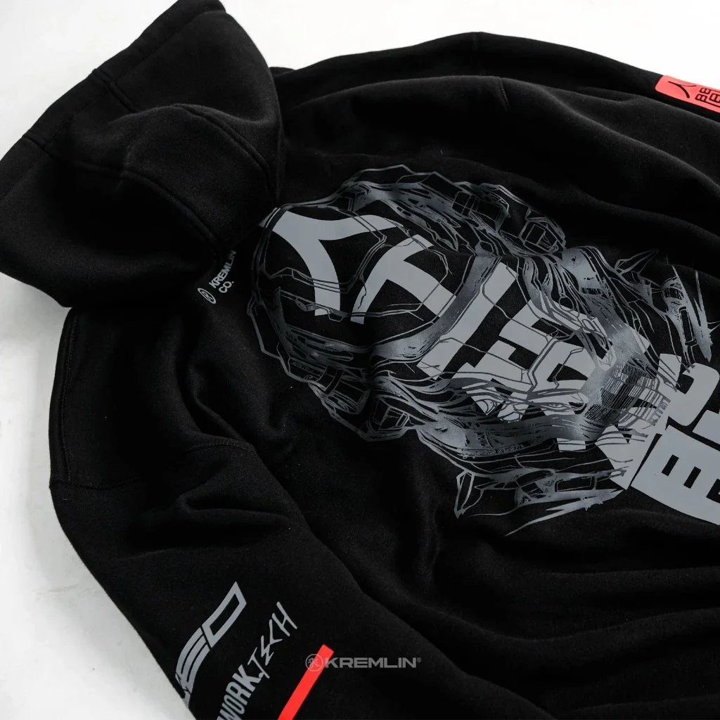 Kremlin Neo Hoodie - Zipper Hoodie Black Cybertech image 3