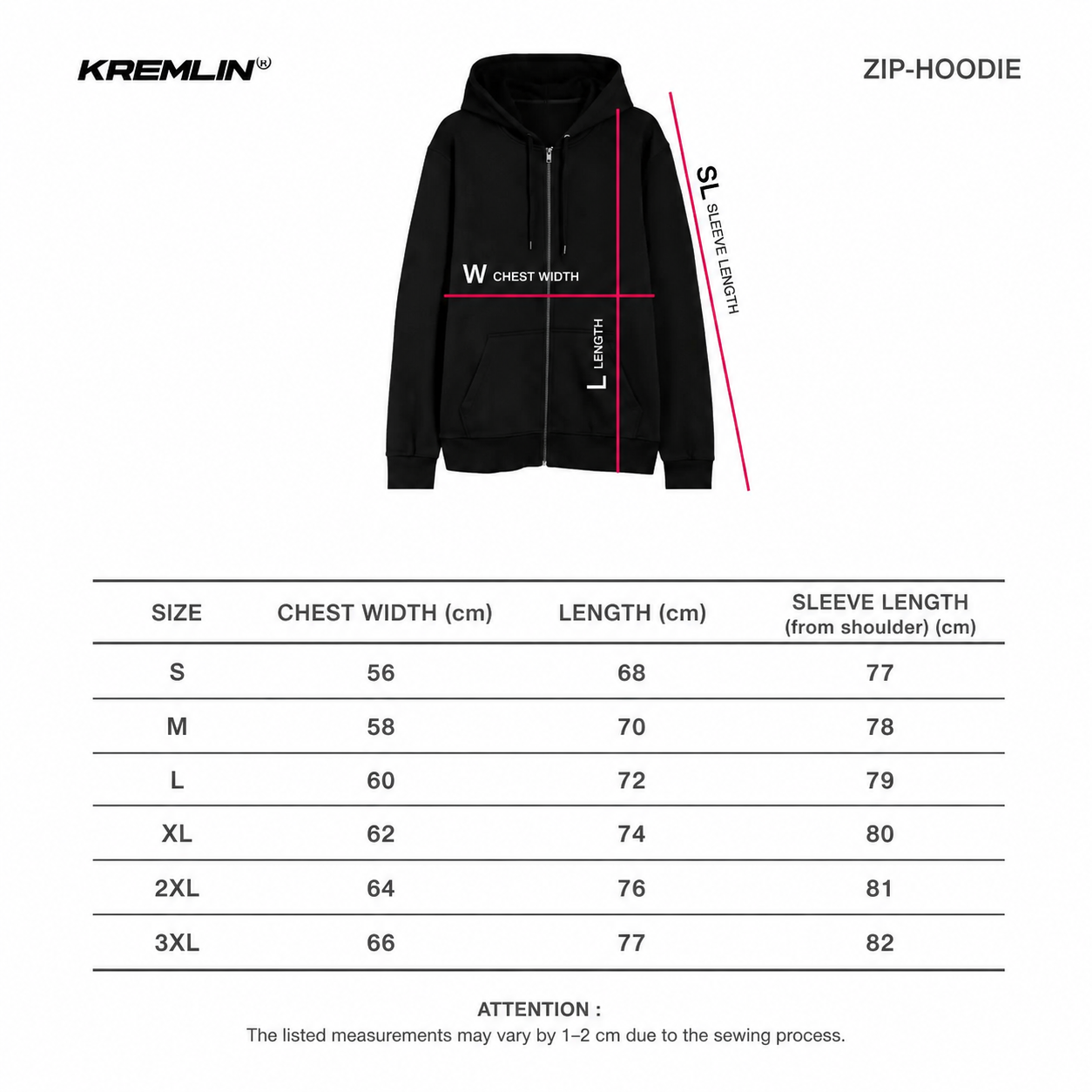 Kremlin Ghost - Zipper Hoodie Ironhorse Series Black image 7