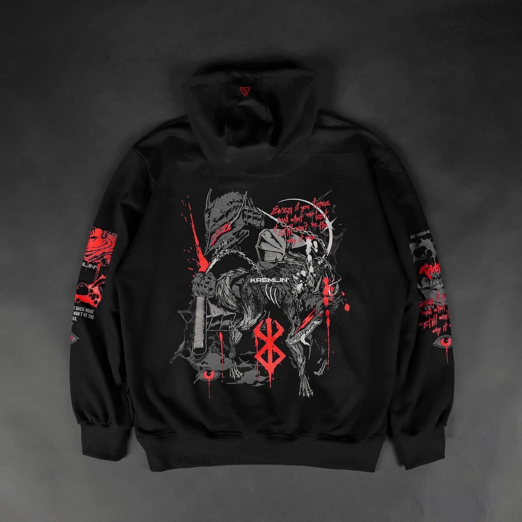 KREMLIN Berserker - Anime Pullover Hoodie image 4