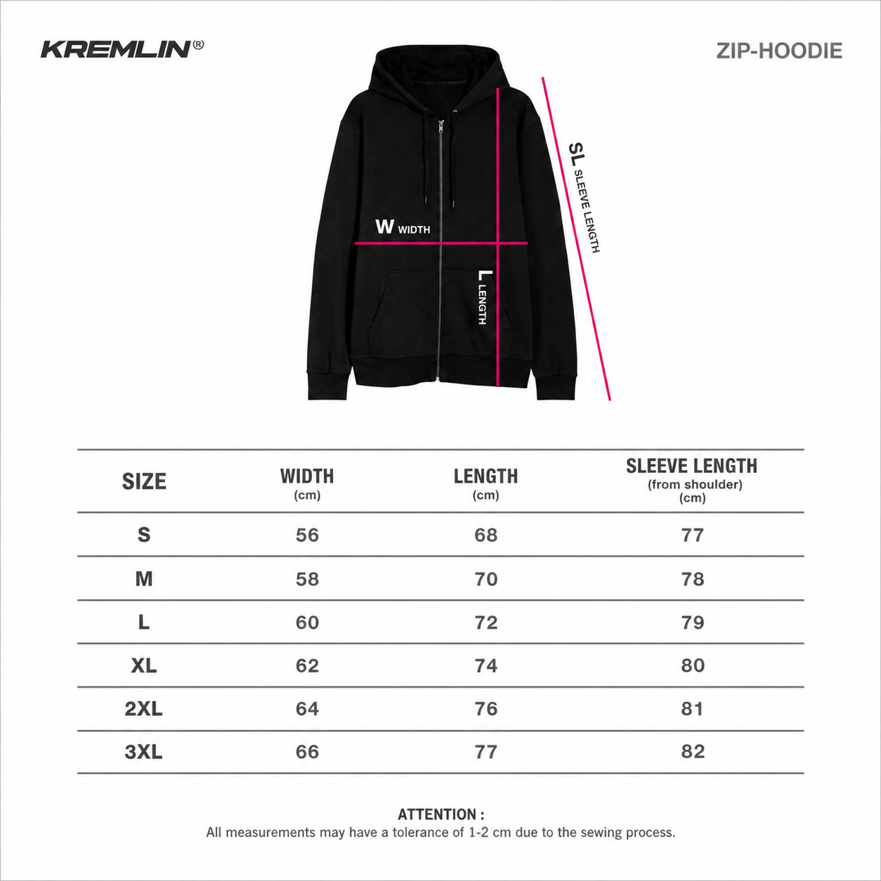 Kremlin Gunscream - Zipper Hoodie image 5