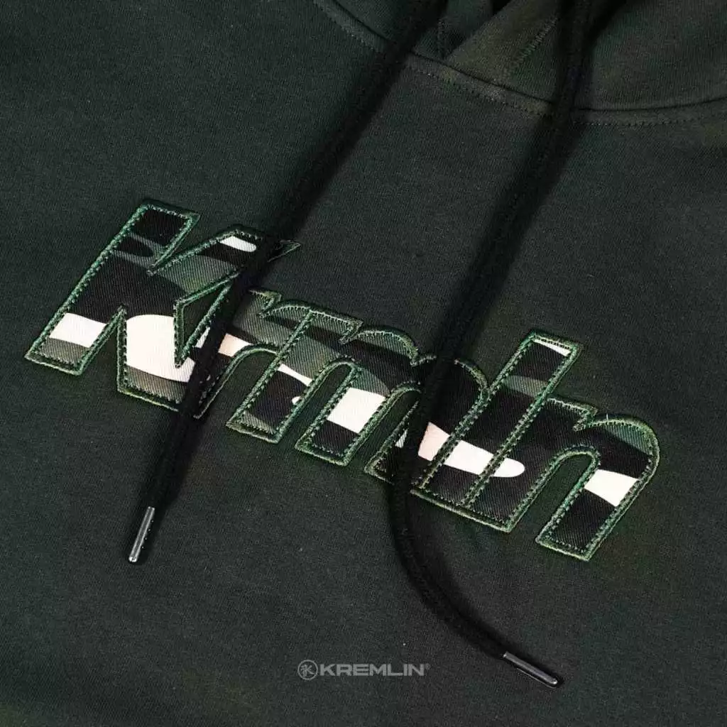 KREMLIN CAMOUF - Embroidered Typo Graphic Hoodie Pullover image 3