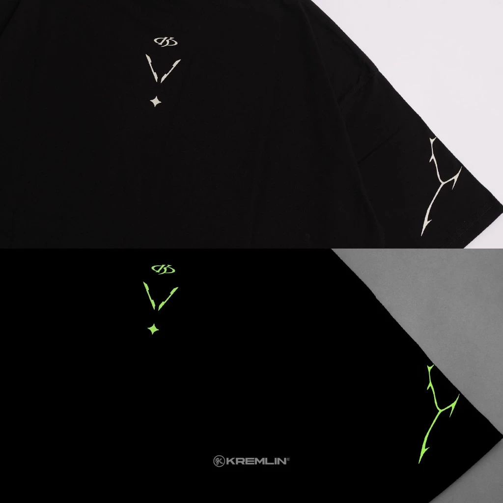 Kremlin Level Up - T-shirt Boxy Os Fit Glow In The Dark Black image 3