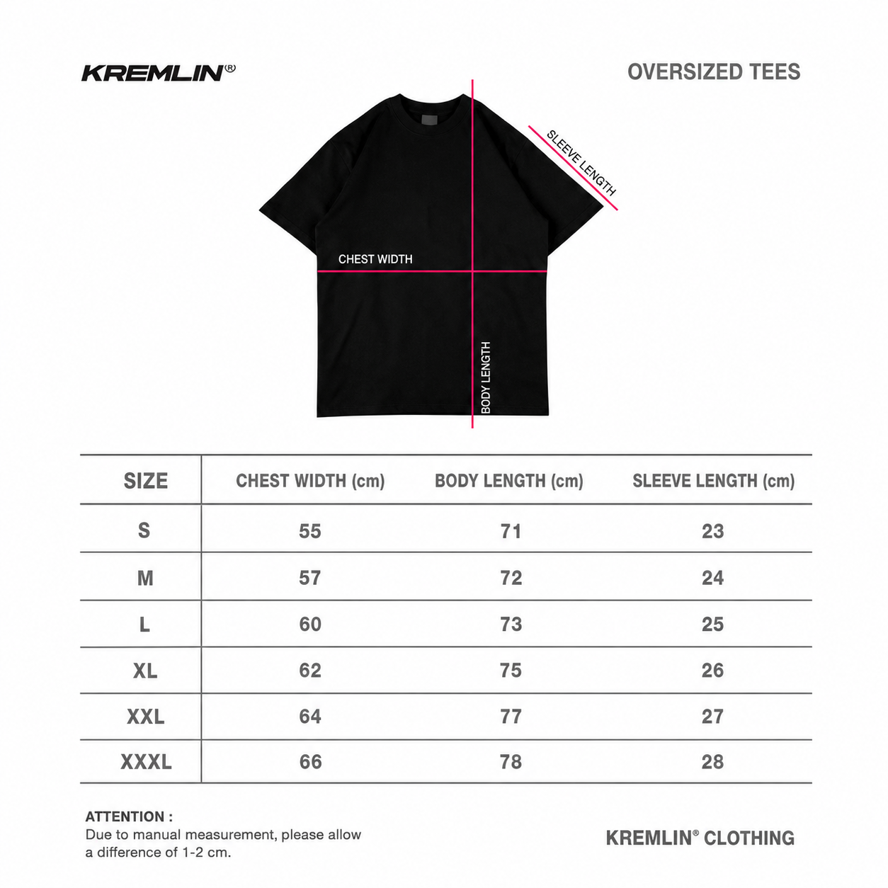 Kremlin Shinjuku - Oversized Graphic Black T-shirt image 4