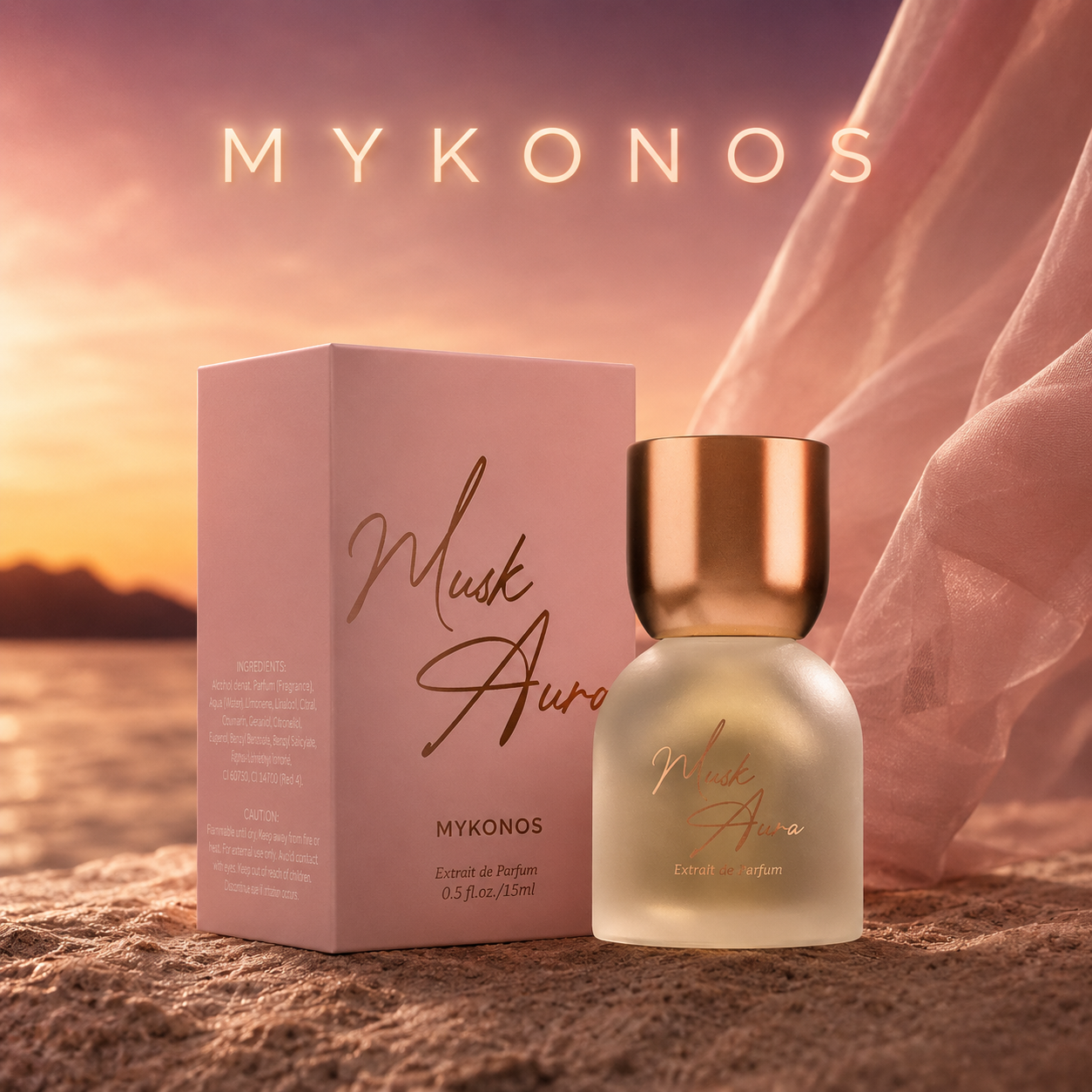 Mykonos - Musk Aura Extrait de Parfum 15ML (Travel Size)