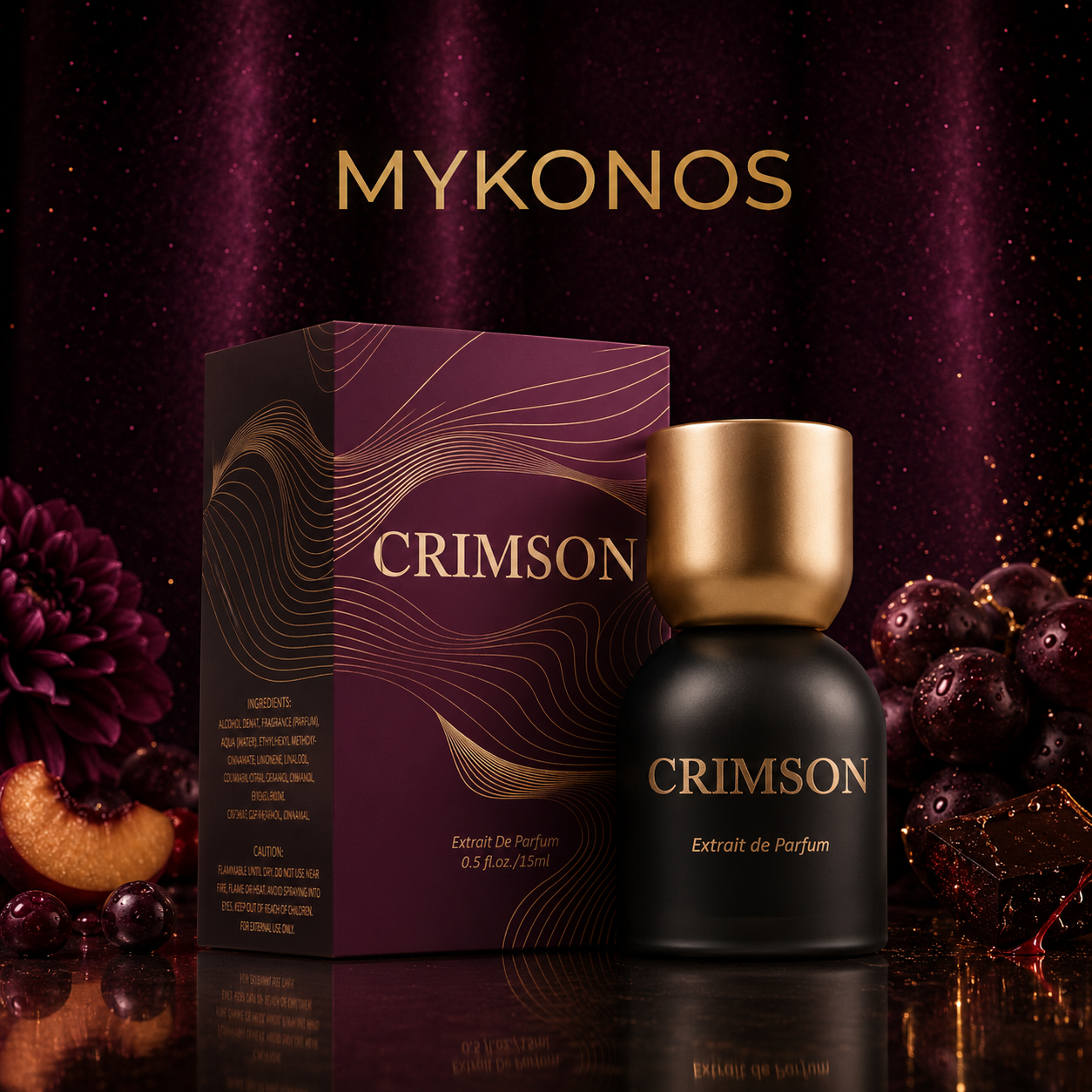 Mykonos - Crimson Extrait de Parfum 15ml (Travel Size)
