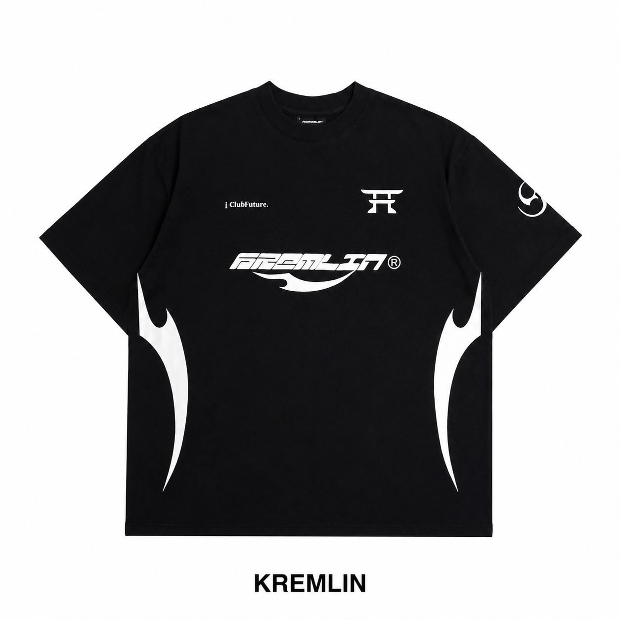 KREMLIN T-Shirt Oversized Relaxed Fit Black Puff - Toshi
