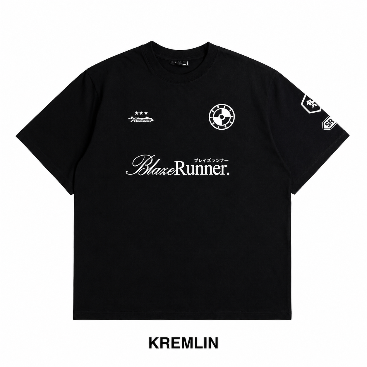 KREMLIN T-Shirt Oversized Relaxed Fit Black 3D Printed - Blazerunner