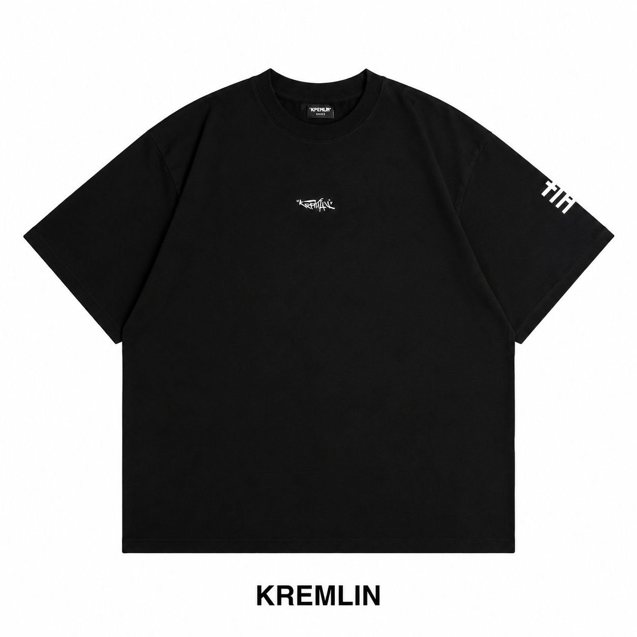 KREMLIN T-Shirt Oversized Relaxed Fit Black Puff - Groove