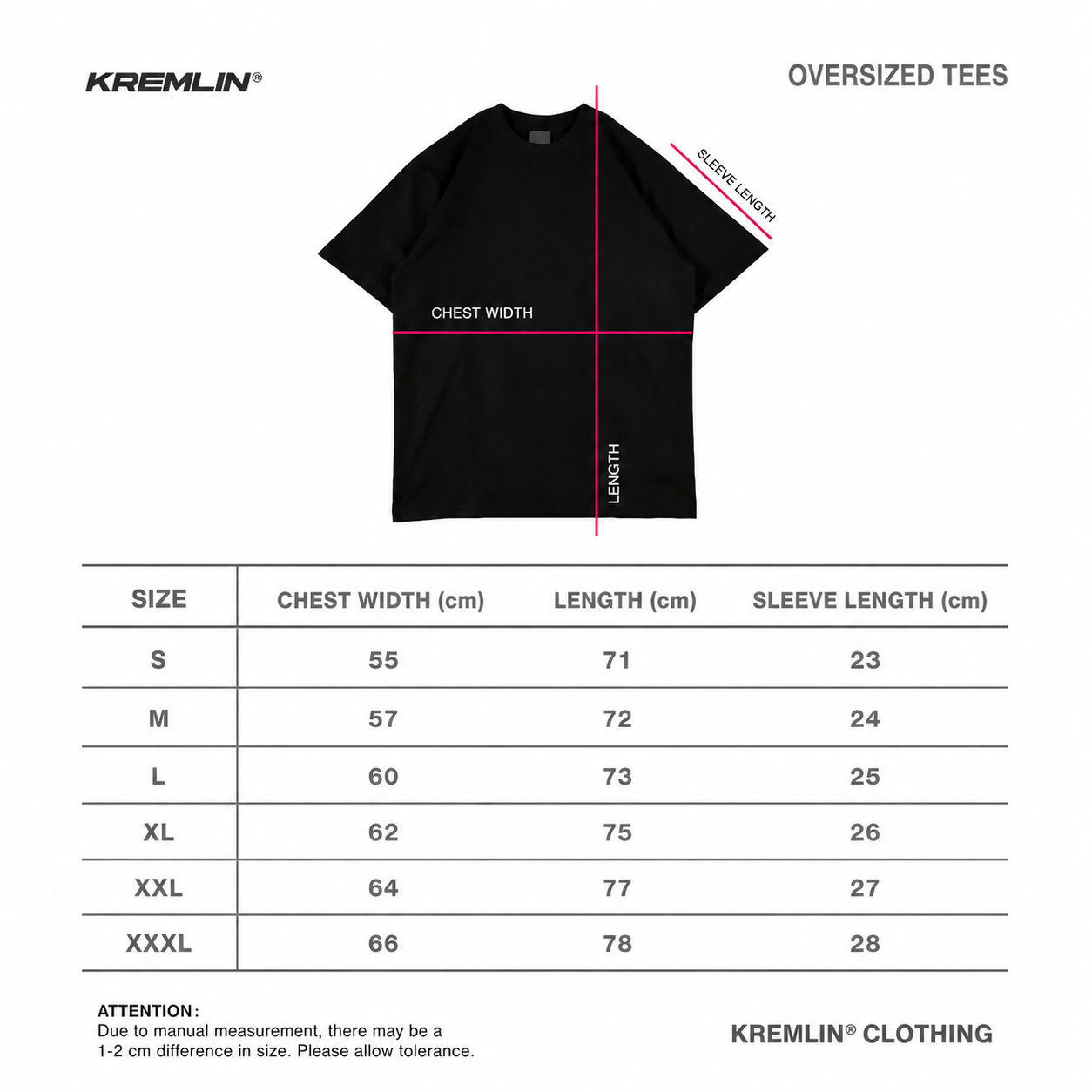 KREMLIN T-Shirt Oversized Raglan Relaxed Fit Black - APEX image 5