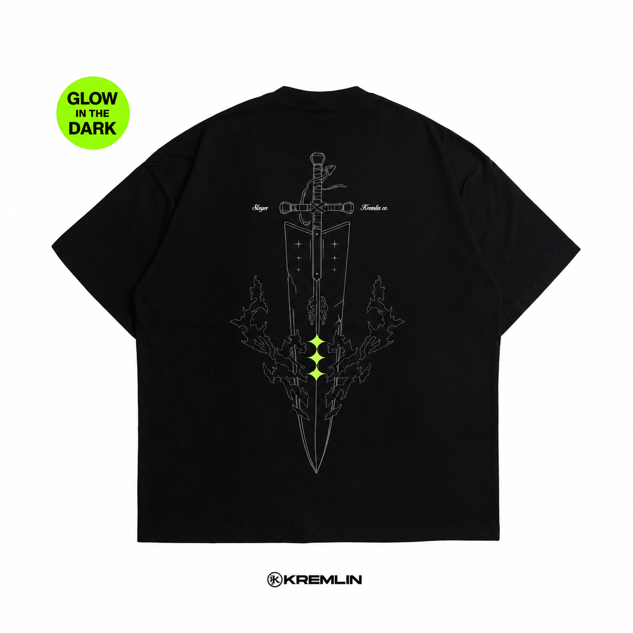 KREMLIN T-Shirt Oversized Fit Black - Anime xpremiental - Slayer