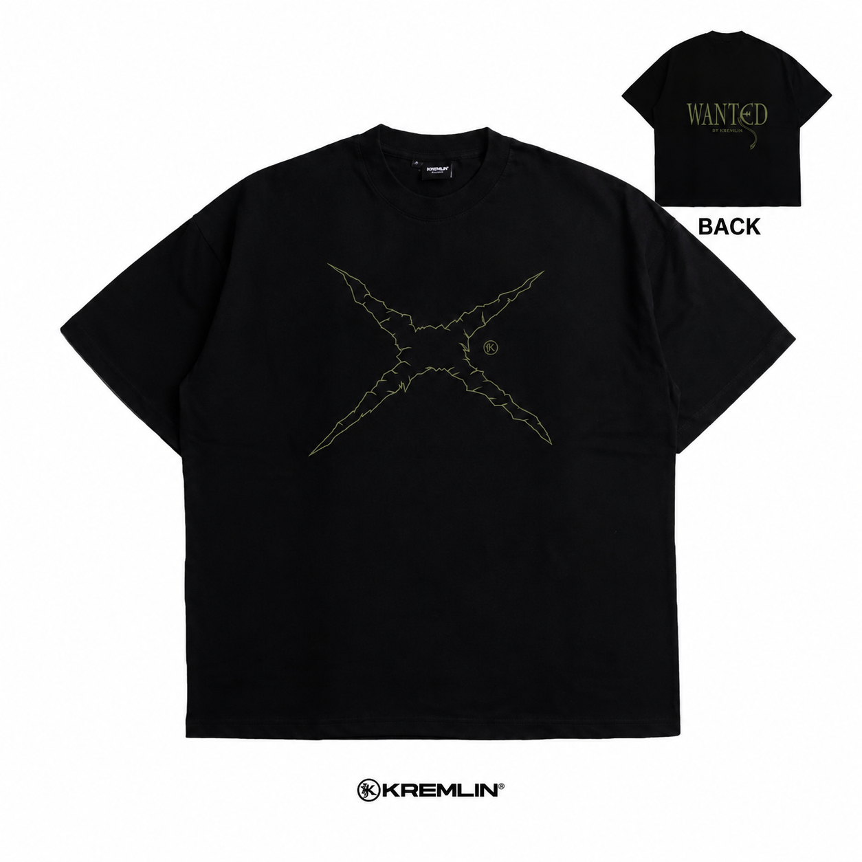 KREMLIN T-Shirt Oversized Fit Black - Anime xpremiental - Wanted