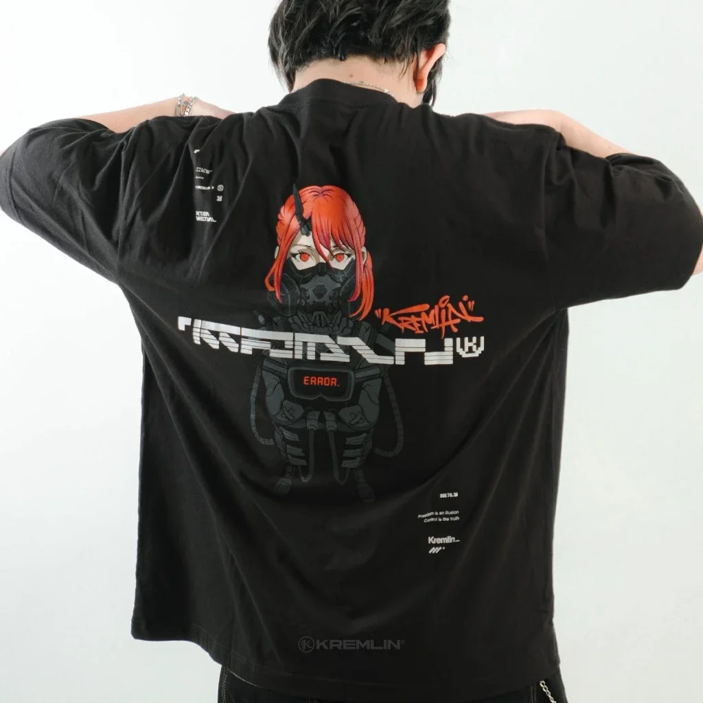 KREMLIN T-Shirt Oversized Fit Black - Anime xpremiental - Maxima image 3