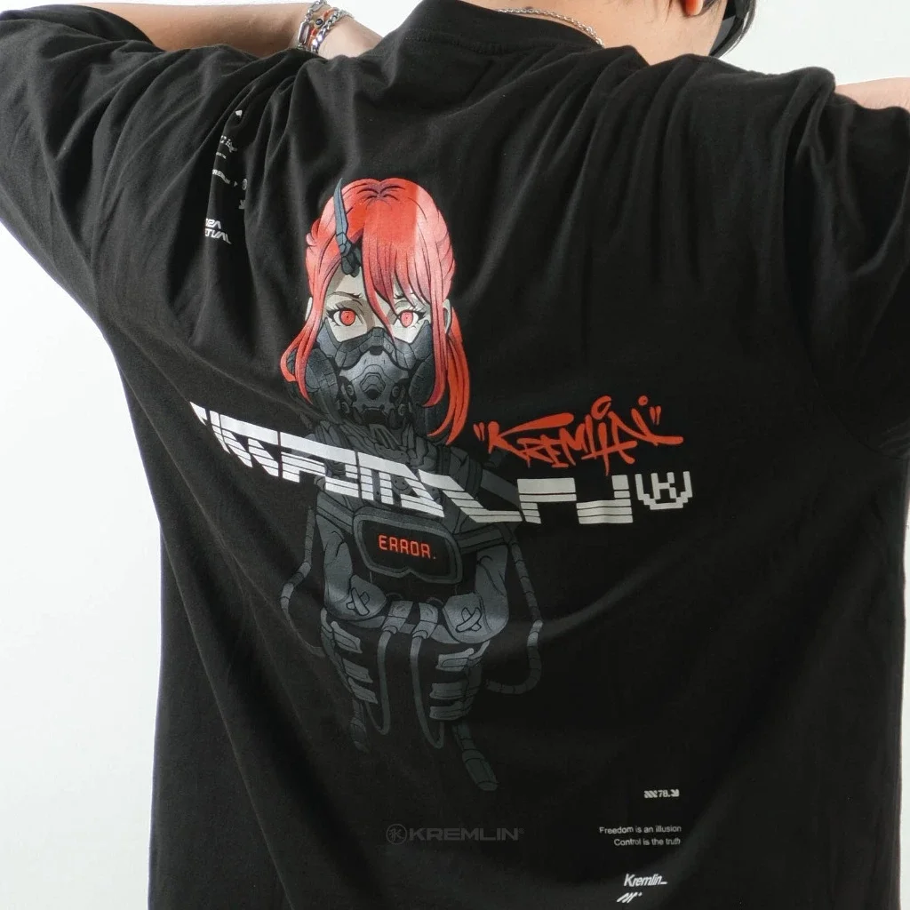 KREMLIN T-Shirt Oversized Fit Black - Anime xpremiental - Maxima image 4