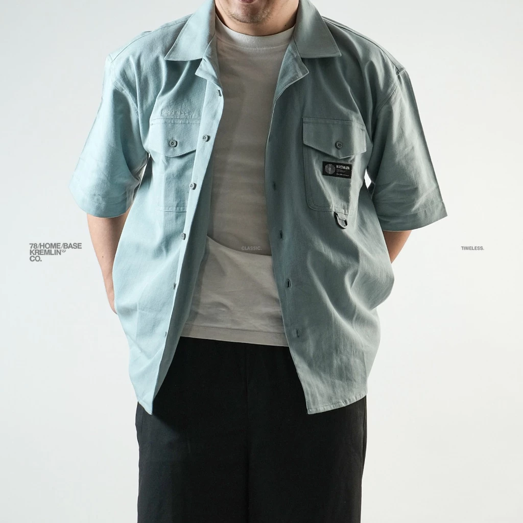 KREMLIN Short Sleeve Shirt Oversized - Nour | Sage image 6