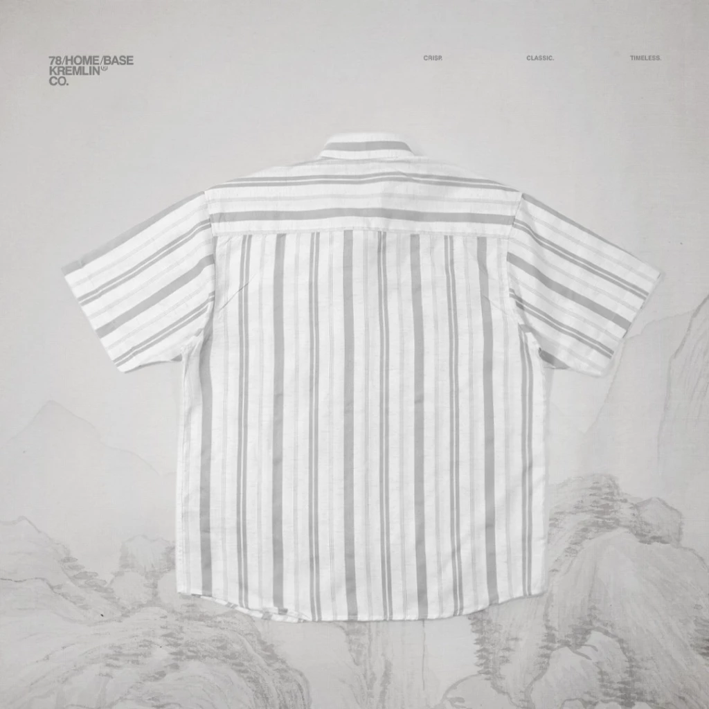 KREMLIN Regular Fit Pinstripe Shirt - Oasis | Grey image 2