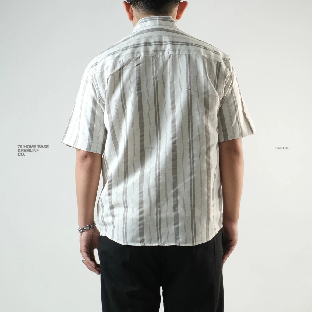 KREMLIN Regular Fit Pinstripe Shirt - Oasis | Grey image 6