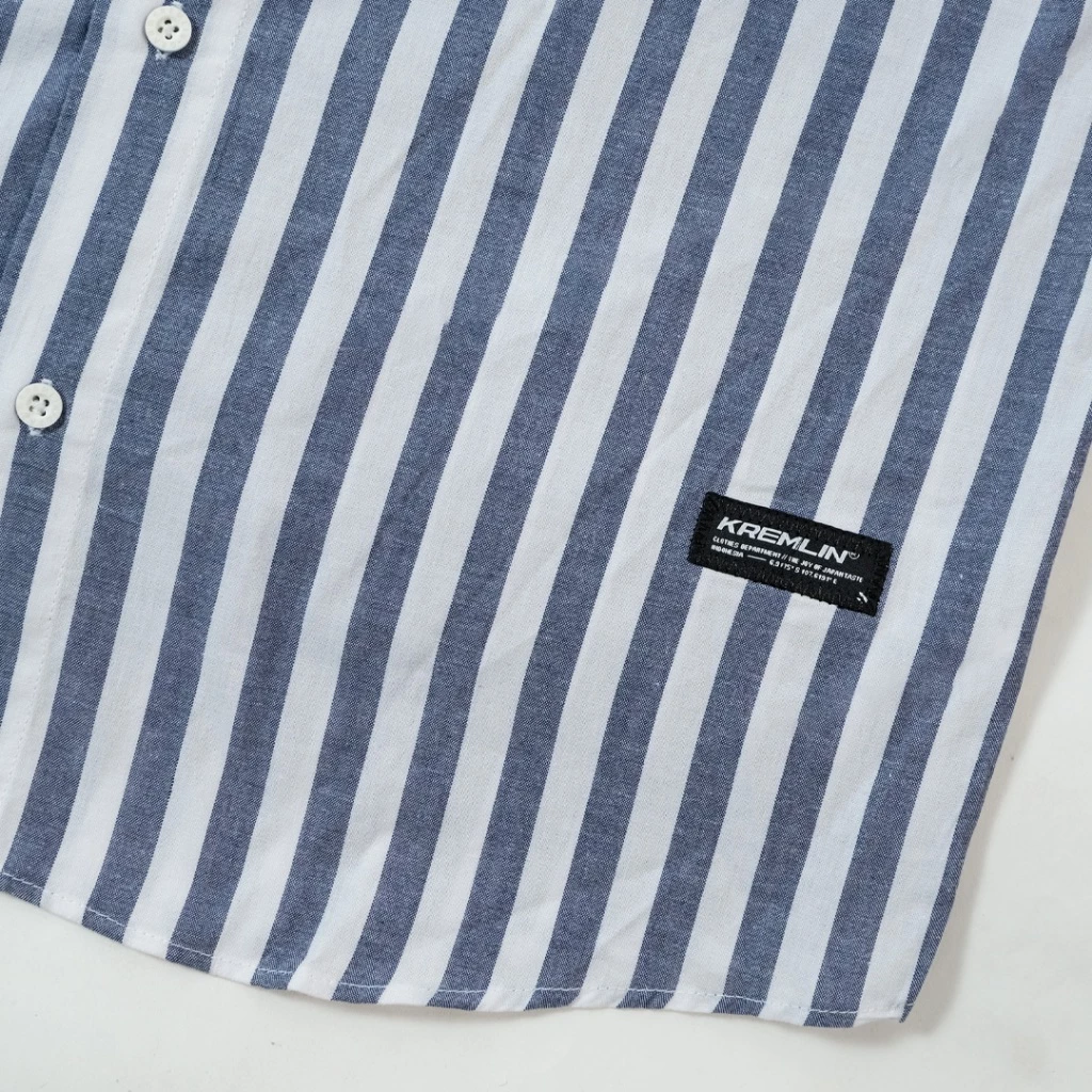 KREMLIN Blue Pinstripe Shirt Regular Fit - Vinsmoke image 2