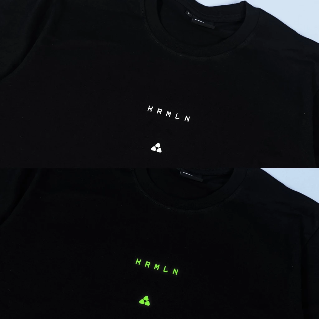 Kremlin Regular Fit Cyber ​​Graphic Glow-in-the-Dark T-Shirt - Viruz image 3