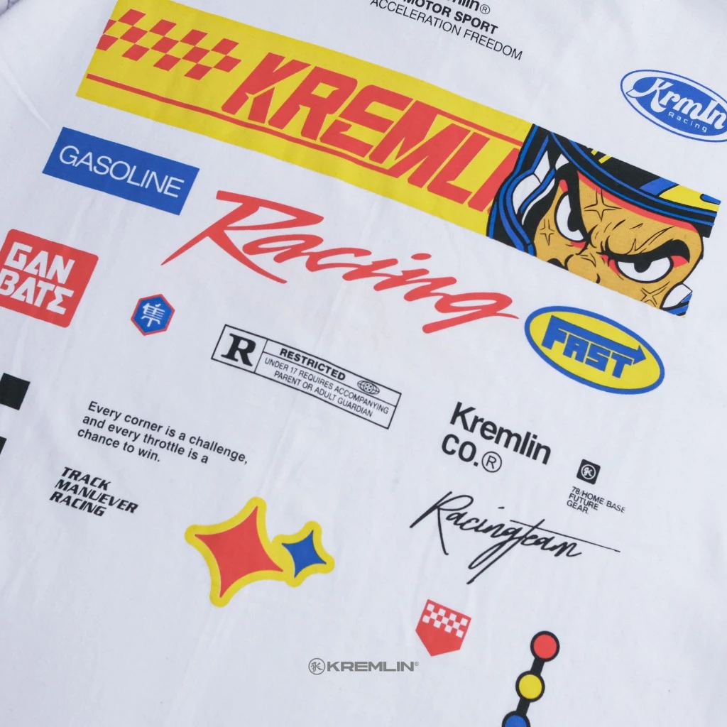 KREMLIN Oversized Relaxed Fit T-Shirt (White) - Pitstop image 4