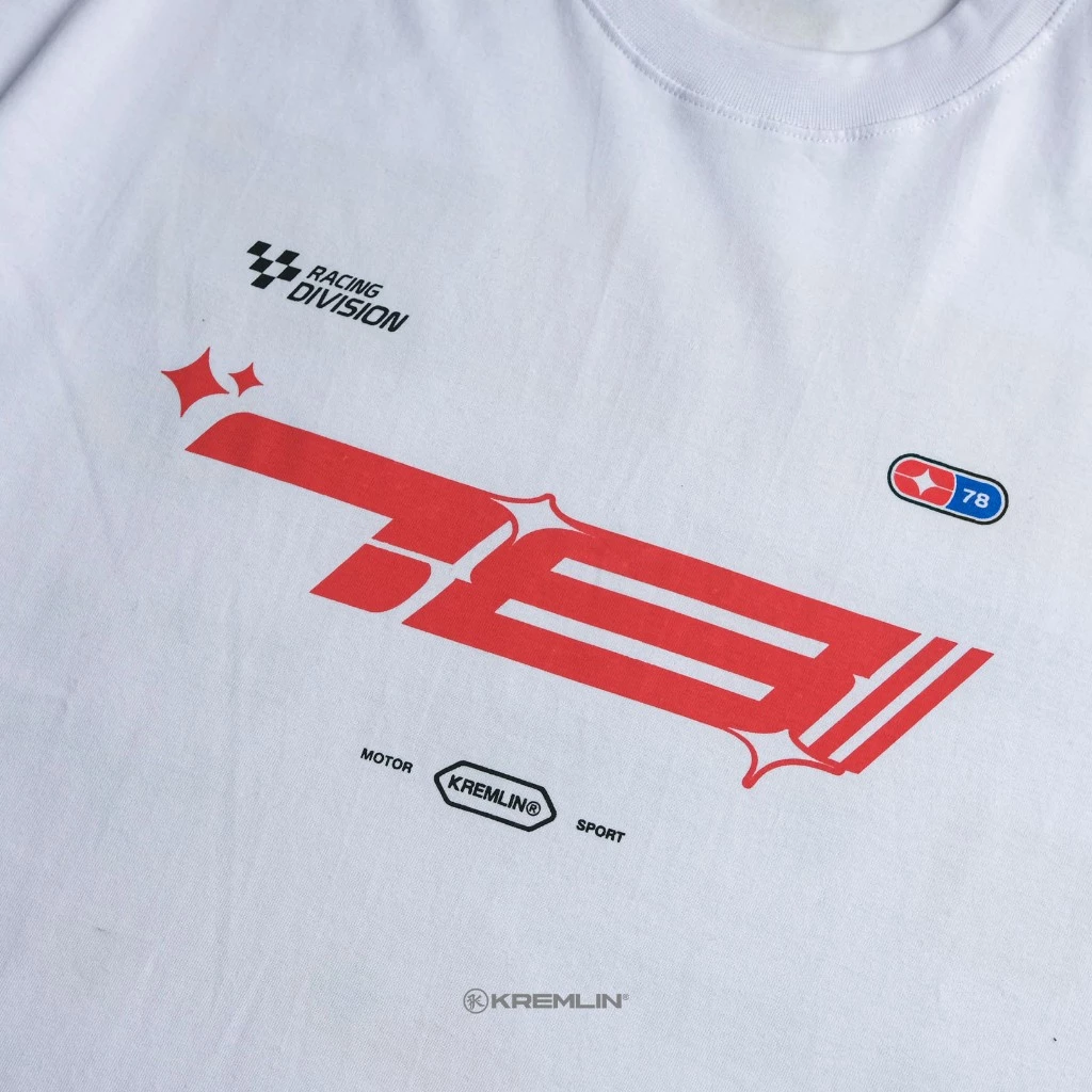 KREMLIN Oversized Relaxed Fit T-Shirt (White) - Pitstop image 3