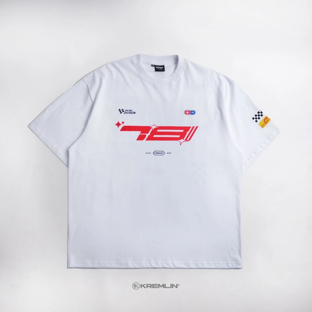 KREMLIN Oversized Relaxed Fit T-Shirt (White) - Pitstop image 5