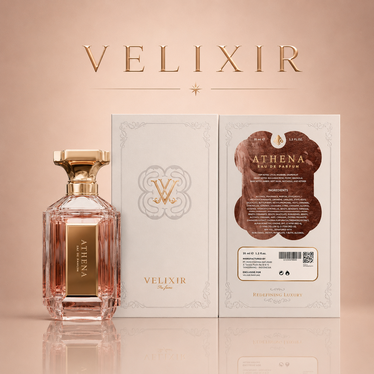 Velixir Athena Eau de Perfume 35ml & 100ml for Unisex image 3
