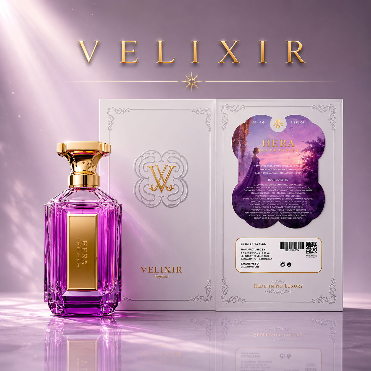 Velixir Hera Eau de Perfume 35ml for Unisex image 2