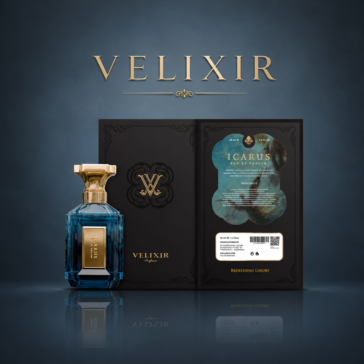 Velixir Icarus Eau de Perfume 35ml & 100ml for Unisex image 3