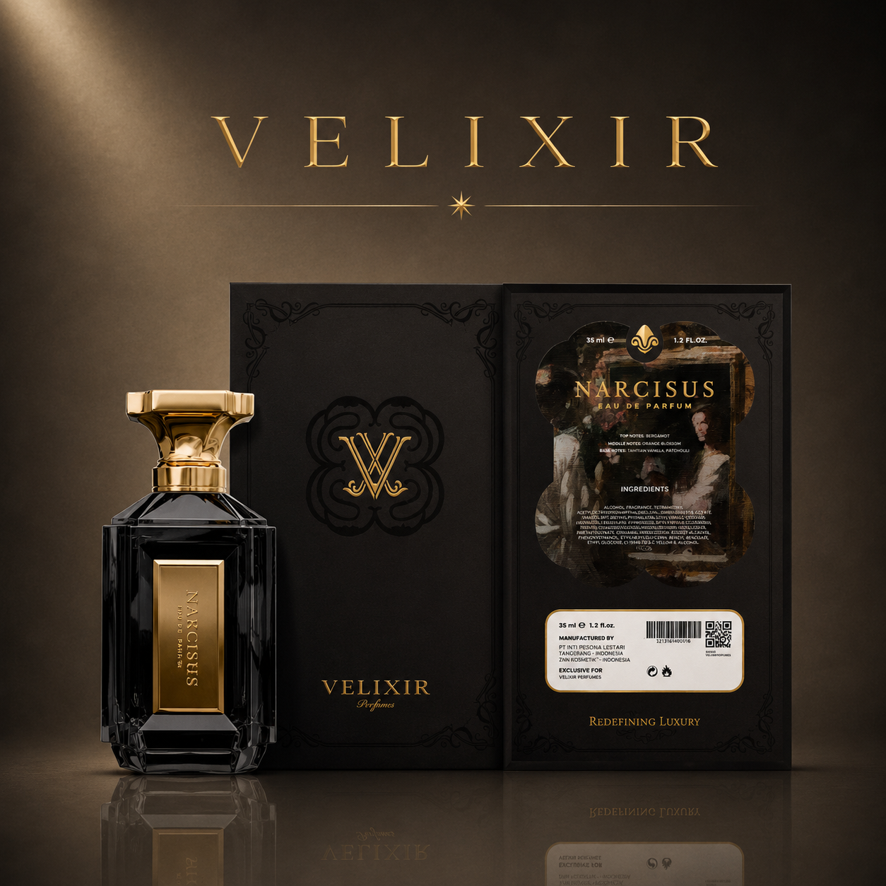 Velixir Narcisus Eau de Perfume 35ml & 100ml for Unisex image 4