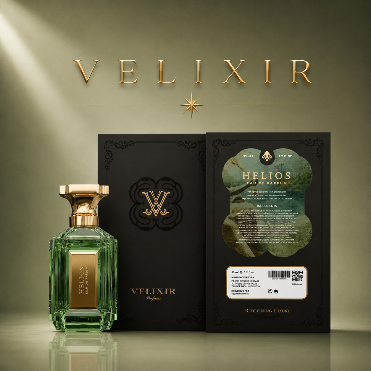 Velixir Helios Eau de Perfume 35ml & 100ml for Unisex image 4