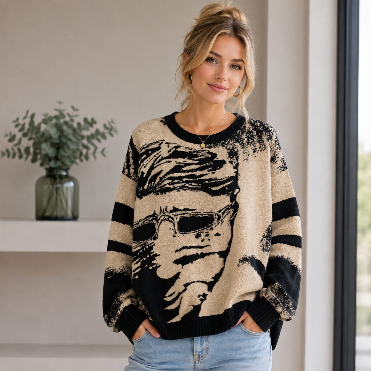 STATPEX Unisex Chunky Knit Cardigan | Thick Cozy Sweater for Men & Women image 2