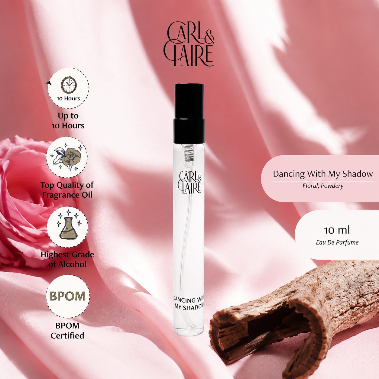 Carl & Claire Women's Perfume - Dancing with my Shadow EDP Travel Size 10ml image 2