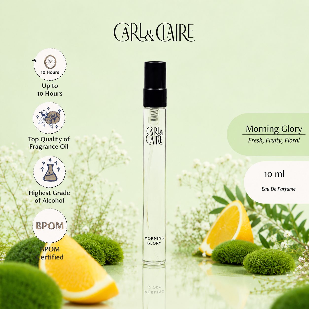 Carl & Claire Eau de Parfum - MORNING GLORY Travel Size 10ml image 2